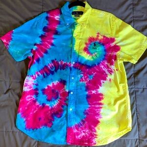 🎨 Polo Ralph Lauren Tie Dye Button Up Shirt | Men’s Large